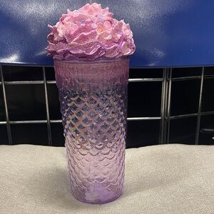 Handmade tumbler with faux whipped cream topping.
